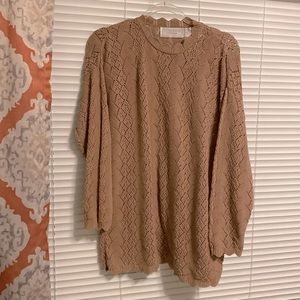 Vintage Brown Knit Sweater L